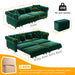 3 In 1 Pull Out Convertible Sleeper Sofa Bed, King Size, Chaise Lounge Home Essentials