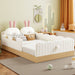 Platform Bed With Animal Pillows And Storage Bags Dreamland