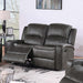 Manual Reclining Loveseat With Horizontal And Vertical Tufting Home Essentials