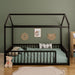 Montessori Floor Bed Frame With House Shape Hearth and Haven