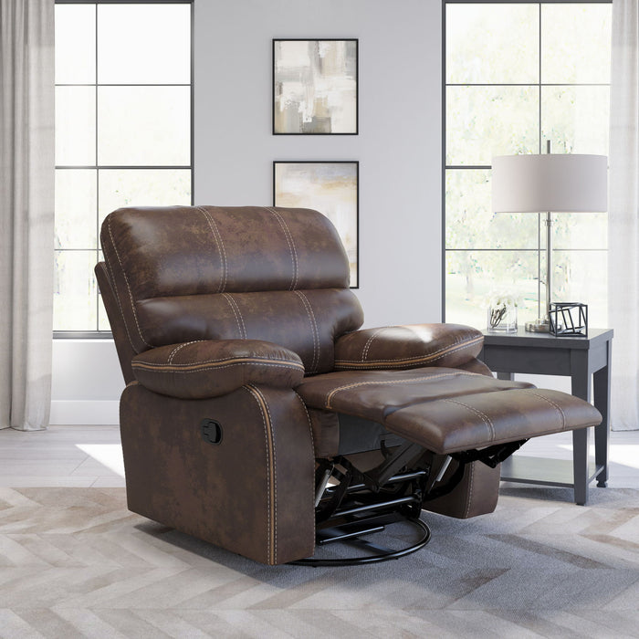 Rustic Swivel Gliding Recliner Emerald Home