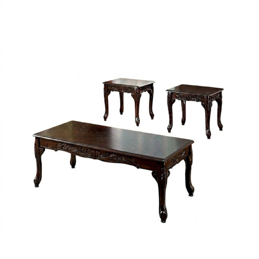 3 Piece Coffee Table Set - Cherry Home Essentials