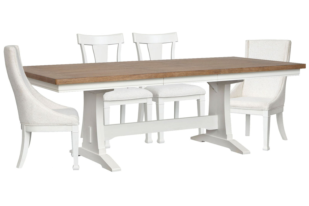 Kingston - Extendable Trestle Dining Table Set Magnussen Furniture