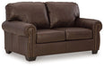 Colleton - Loveseat - Dark Brown Signature Design by Ashley®