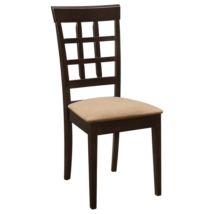 Lattice Back Dining Chair (Set of 2) - Brown Furniture Max