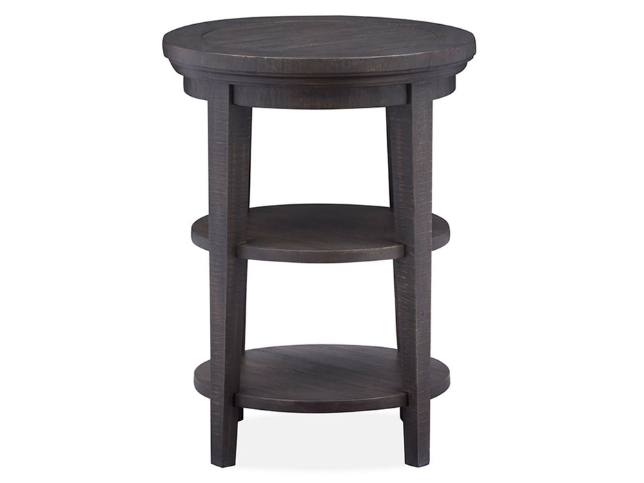 Westley Falls - Round Accent End Table - Graphite Magnussen Furniture