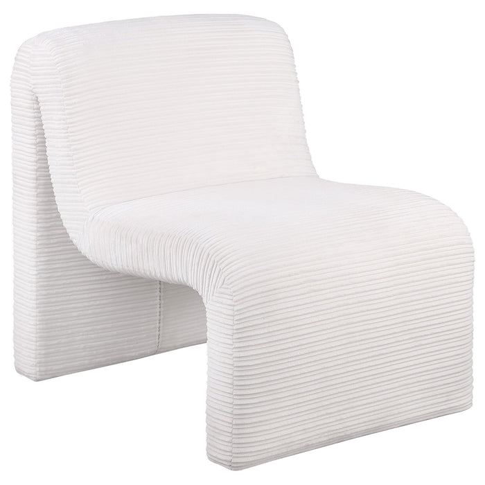 Winne - Curved Armless Accent Chair Furniture Max