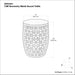 Johnsen - Geometric Pattern Accent Table - Antique Silver Simpli-Home