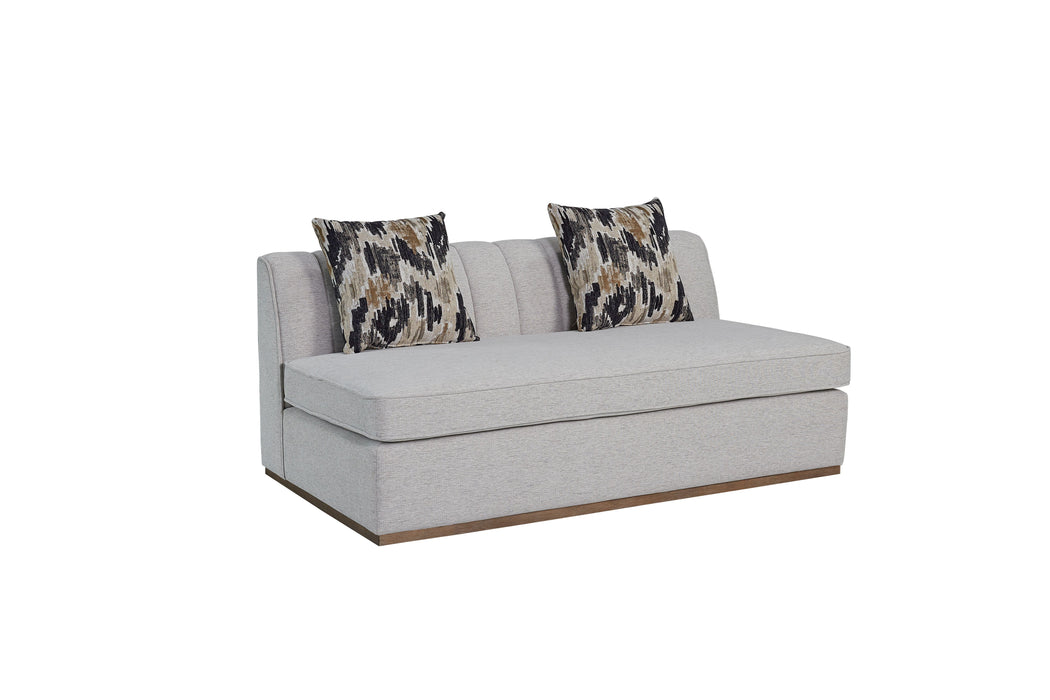 Channel - Armless Loveseat - Off White