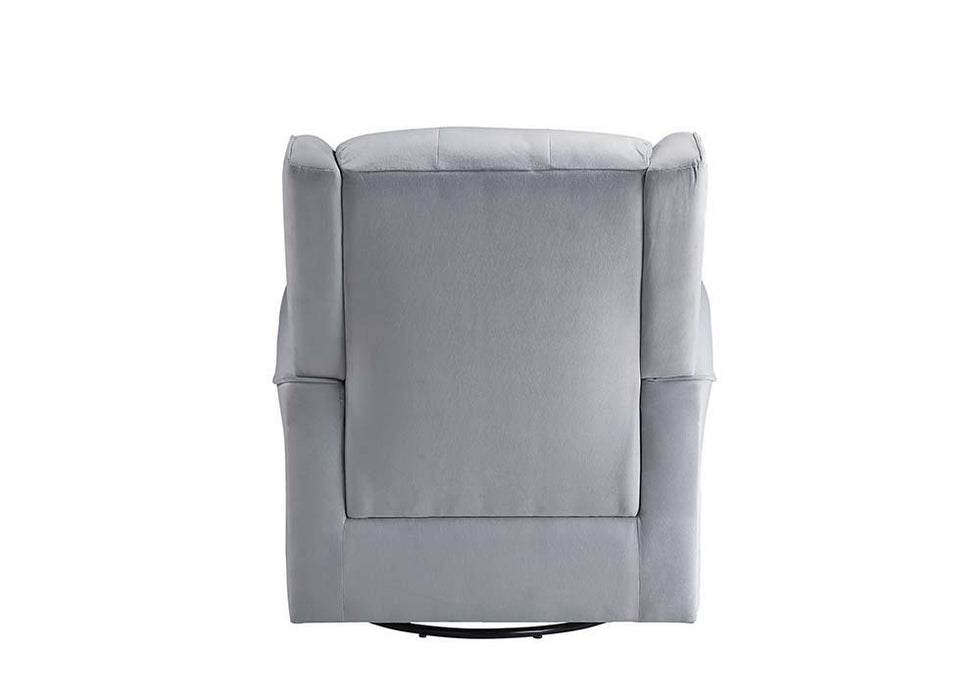 Zeger - Swivel Chair With Glider - Gray Fabric ACME