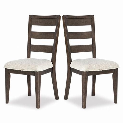Upholstered Dining Chair With Ladder Back Design (Set of 2) Emerald Home