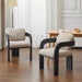 Dining Chairs & Pillow Back (Set of 2) - Beige / Black Noble House