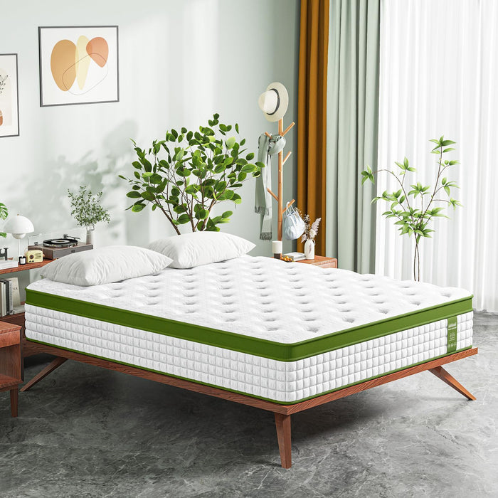 12" Hybrid Mattress With Gel Memory Foam & Pocket Springs Somnus Mattress USA