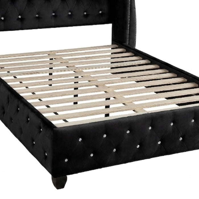 Sophia - Crystal Tufted Upholstered Bed Matrix Furniture Group