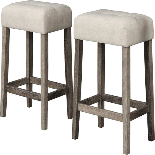 Transitional Backless Counter Stool (Set of 2) Home Essentials