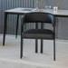Modern Dining Upholstered Barrel Chair With Curved Back And Armrests Home Essentials