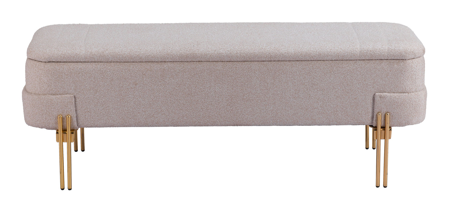 Lebreton - Storage Bench - Oatmeal Beige