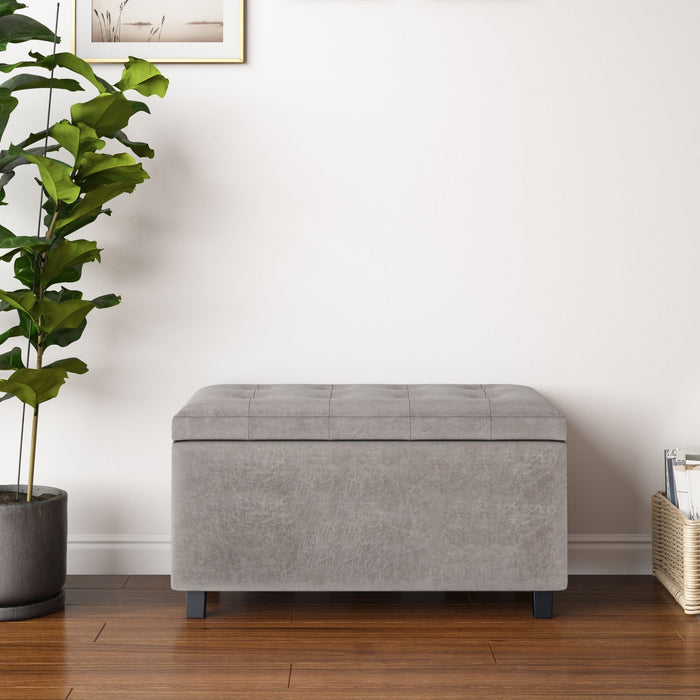 Cosmopolitan - Upholstered Storage Ottoman Simpli-Home