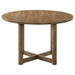 Graham - Round Dining Table With X Cross Base - Walnut Furniture Max