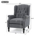 Armchair Recliner With Pushback Mechanism And Wingback Design Noble House