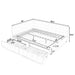 Elegant Design Storage Upholstered Tufted Bed Frame With Backrest And Armrests Home Essentials