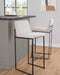 Fuji - Contemporary High Back Barstool Elegant Design Lumi Source
