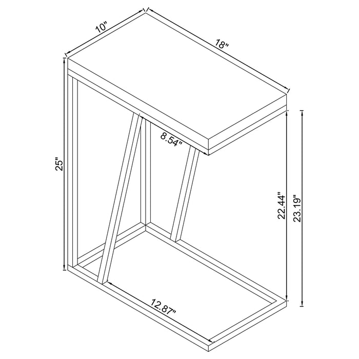 Herringbone Accent Table Furniture Max