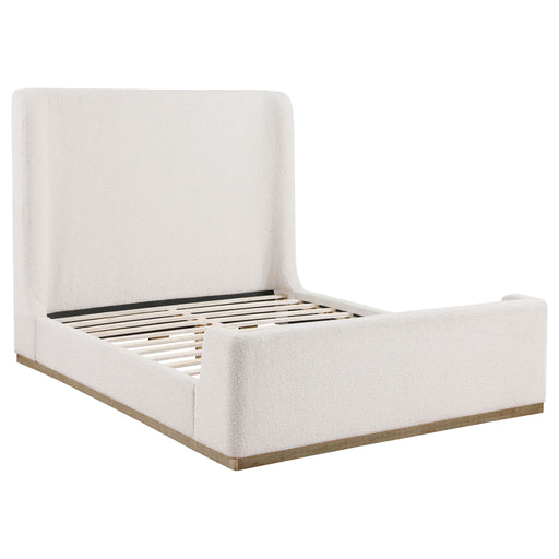Vindra - Queen Sleigh Bed - Cream Furniture Max