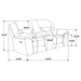 Sebring - Upholstered Manual Reclining Loveseat With Center Storage Console - Gray Furniture Max