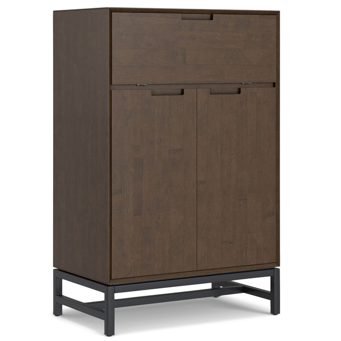 Banting - Bar Cabinet - Walnut Brown Simpli-Home