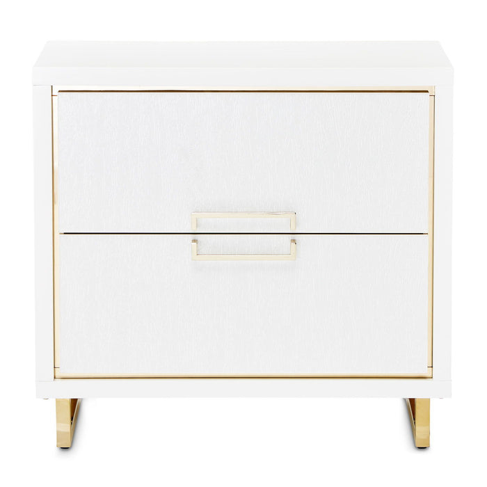 Palm Gate - Nightstand - Cloud White