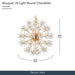 Michael Amini Lighting - Bouquet 10-Light Round Crystal Chandelier - Gold Michael Amini