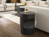 Modern - Concrete Side Table - Black Universal Furniture