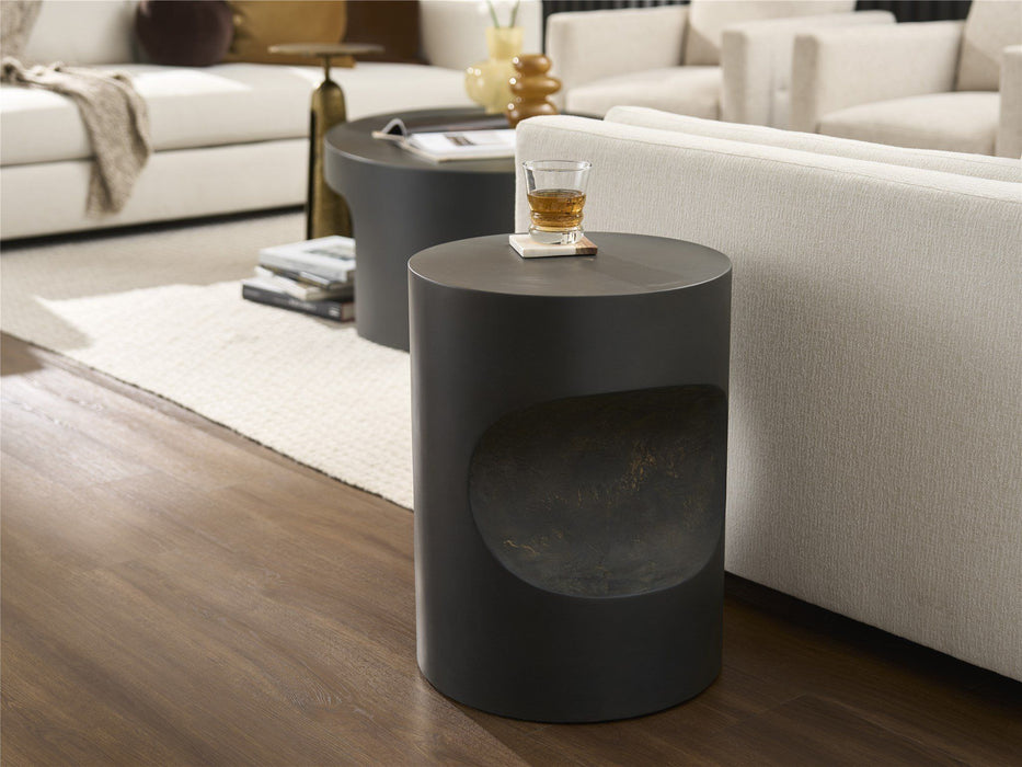 Modern - Concrete Side Table - Black Universal Furniture