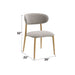 Kacey - Side Chair (Set of 2) - Gray Boucle & Natural ACME