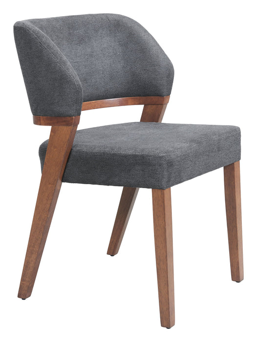 Sunobu - Dining Chair (Set of 2) - Azure Gray / Walnut Zuo Modern
