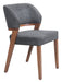 Sunobu - Dining Chair (Set of 2) - Azure Gray / Walnut Zuo Modern