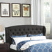 Bed With Adjustable Button Tufted Headboard Home Essentials