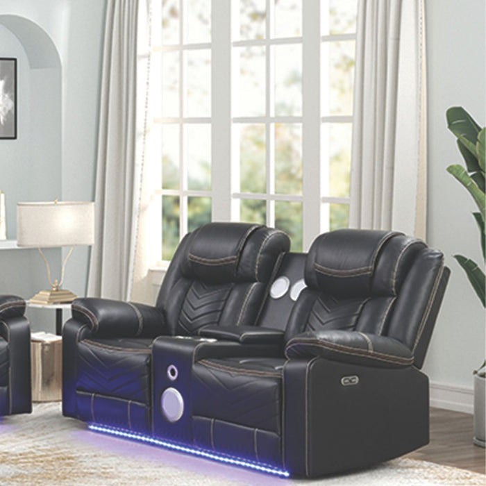 Challenger - LED Power Recliner Loveseat Matrix Furniture Group