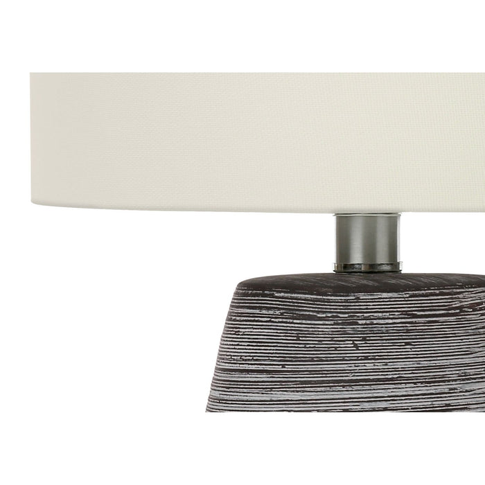 Lighting, Table Lamp, Ceramic, Contemporary - Gray / Cream 8th Street