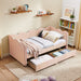 Gingham Daybed With USB Charging Port, Wave-Shaped Design Home Essentials