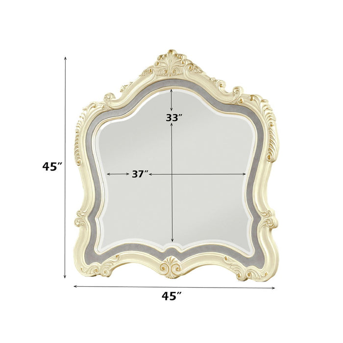 Chantelle - Mirror - Pearl White Finish ACME