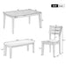6 Piece Dining Set, Upholstered Chairs And Bench Hearth and Haven