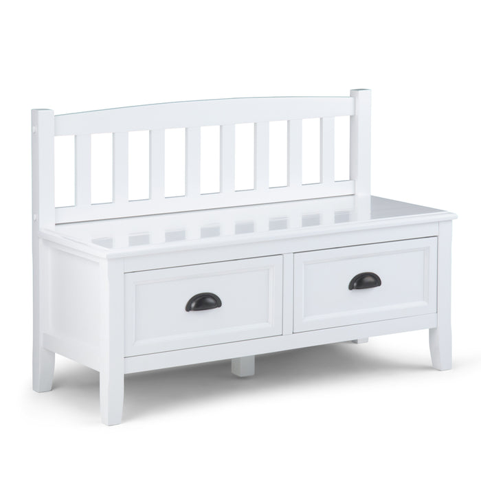 Burlington - Entryway Storage Bench With Drawers - White