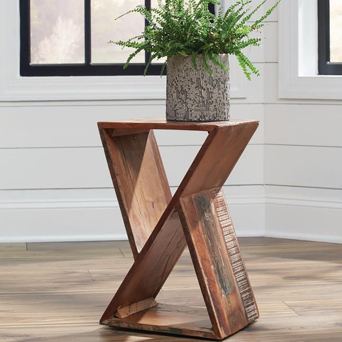 Accent Table Geometric Design - Natural Furniture Max
