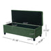 Upholstered Storage Ottoman Bench, Foot Rest For Bedroom Noble House