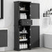 Tall Freestanding Bathroom Storage Cabinet With Drawer And Adjustable Shelf Hearth and Haven