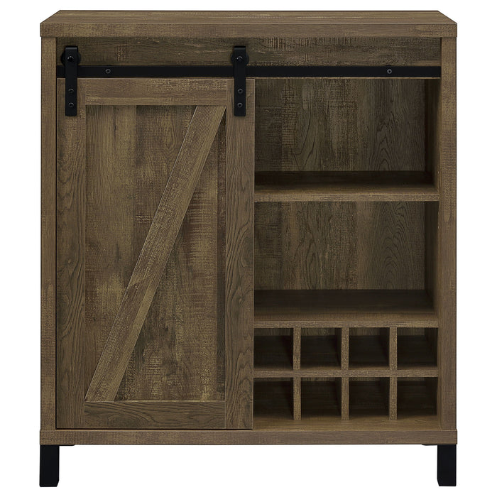 Arcata - Sliding Door Bar Cabinet - Oak