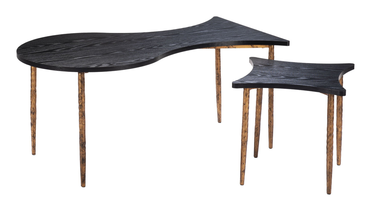 Norden - Coffee Table Set - Black / Bronze Zuo Modern