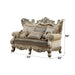 Ranita - Loveseat With 6 Pillows - Fabric & Champagne ACME